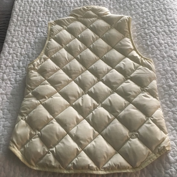 JCrew Cream Puffer Vest - Picture 2 of 3